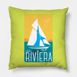 French Riviera Old Style Pillow