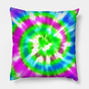 Tie Dye Psychedelic Rainbow Pillow