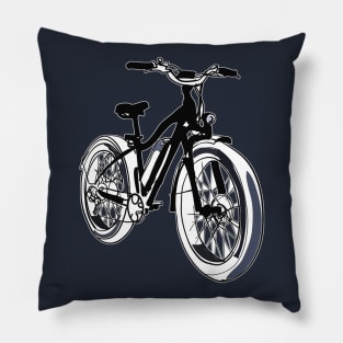 Bicycle illustration Pillow