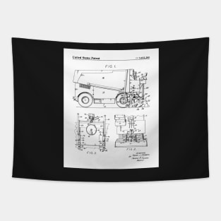 Ice Hockey Patent - Hockey Player Coach Team Art - White Tapestry