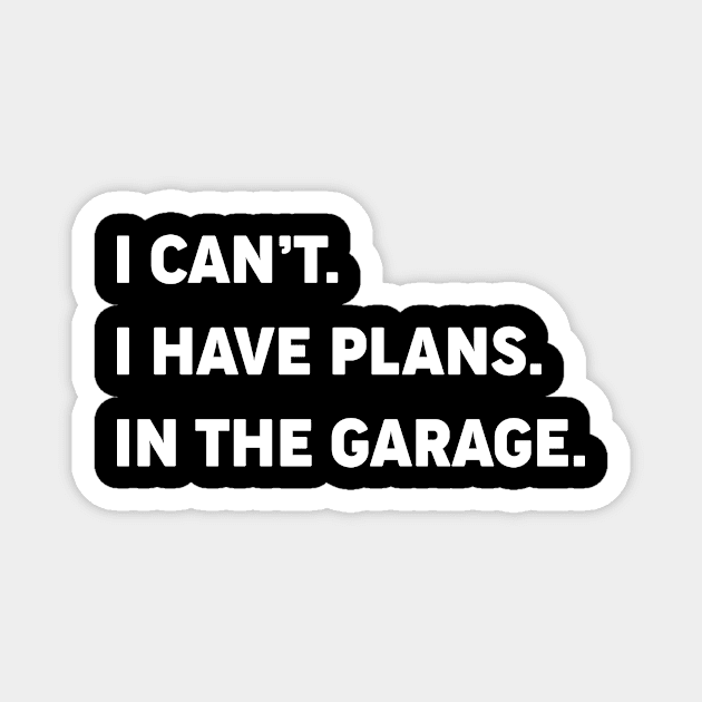 Garage Plans Magnet by CoDDesigns