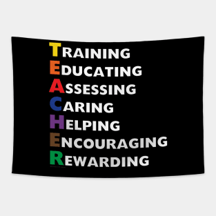 Teacher Appreciation Quotes Definition Meaning Red For Ed. Teach, Inspire, Motivate, Love, Mentor, Coach & Encourage Tapestry