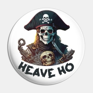 Pirate's Heave Ho Skull Pin