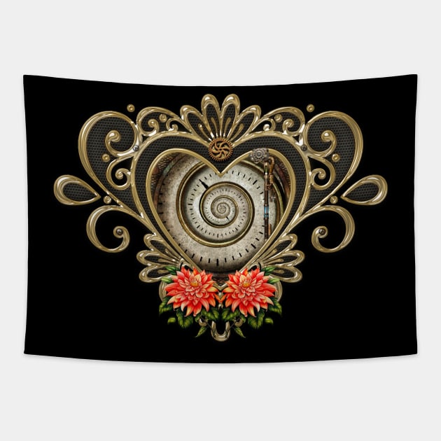 Wonderful steampunk heart. Tapestry by Nicky2342