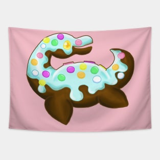 Cake Pop Loch Ness Monster Tapestry