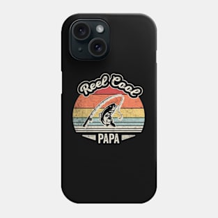 Retro Vintage Reel Cool Papa Funny Fishing Rod Gift For Fisherman Dad Grandpa Husband Phone Case