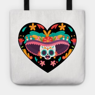 Day of the dead Heart Tote