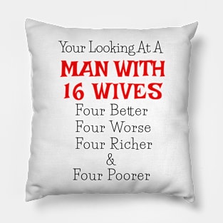 16 Wives Pillow