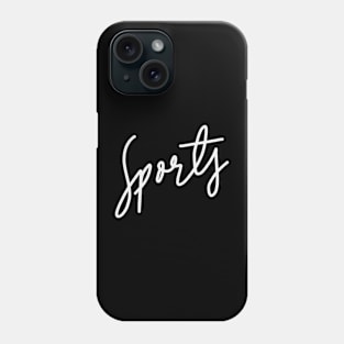 Sports calligraphy text Phone Case