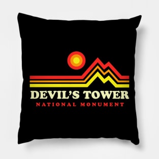 Devil's Tower National Monument Wyoming Pillow