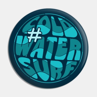 #coldwatersurf Bubbly Retrowave Pin