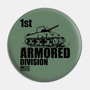 1st Armored Division Pin