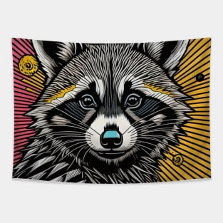 Strawberry Lemonade Raccoon Tapestry