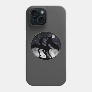 Two Witches Dancing in the Moonlight Phone Case