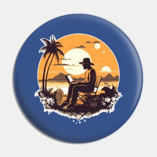 Digital Nomad World Traveler Jetsetter Freelancer Pin