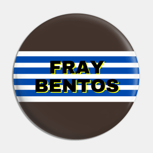 Fray Bentos City in Uruguay Flag Stripes Pin