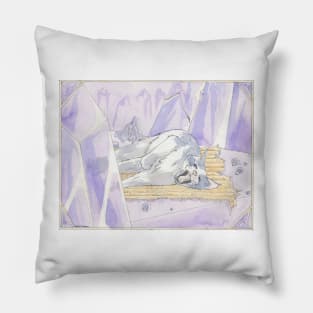 February - Amethyst Cat Pillow