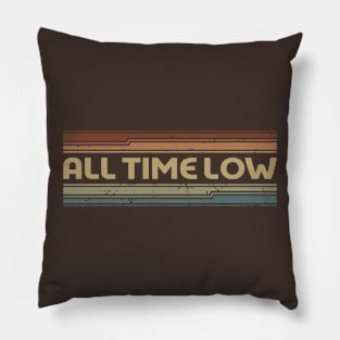 All Time Low Retro Lines Pillow