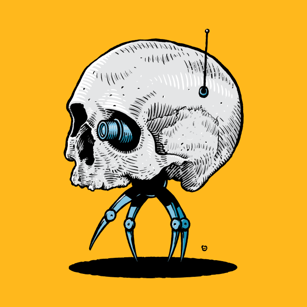 Robot skull by StefanAlfonso