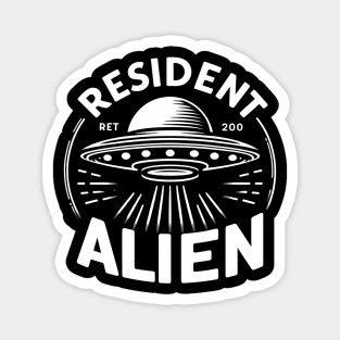 Resident Alien UFO Magnet