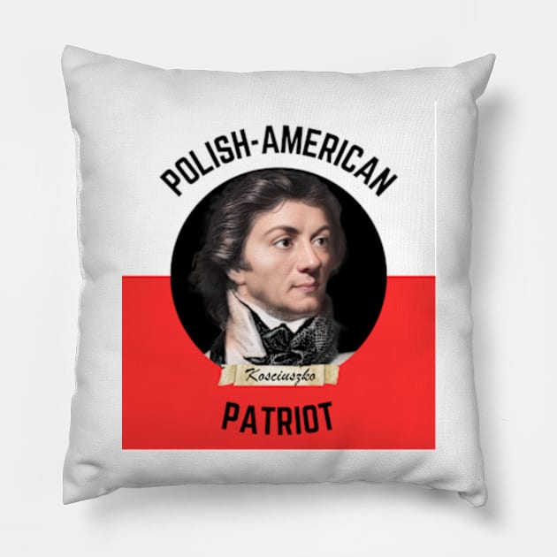 General Kosciuzko - Polish-American Revolutionary War Hero Pillow by Desert Owl Designs