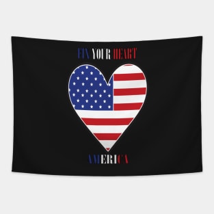 FIX YOUR HEART AMERICA Tapestry