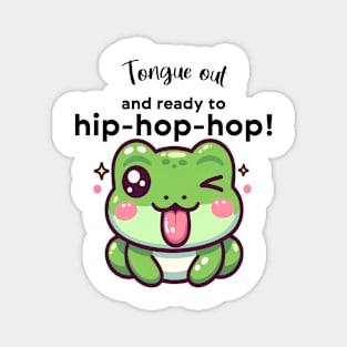 Tongue-Tastic Froggy Fun Tee Magnet