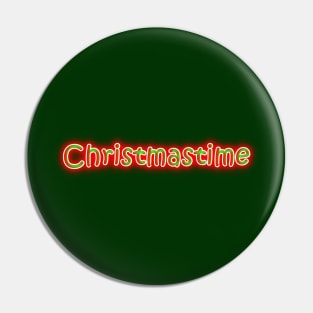 Christmastime Neon Retro Pin