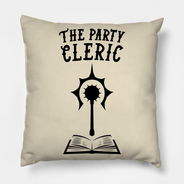 Cleric Dungeons and Dragons Pillow by HeyListen