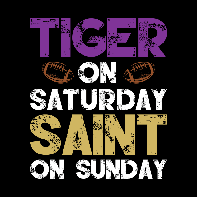 Tiger On Saturday Saint On Sunday by SimonL