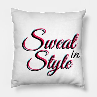Gym workout Shirt | Sweat in Style 003 Pillow