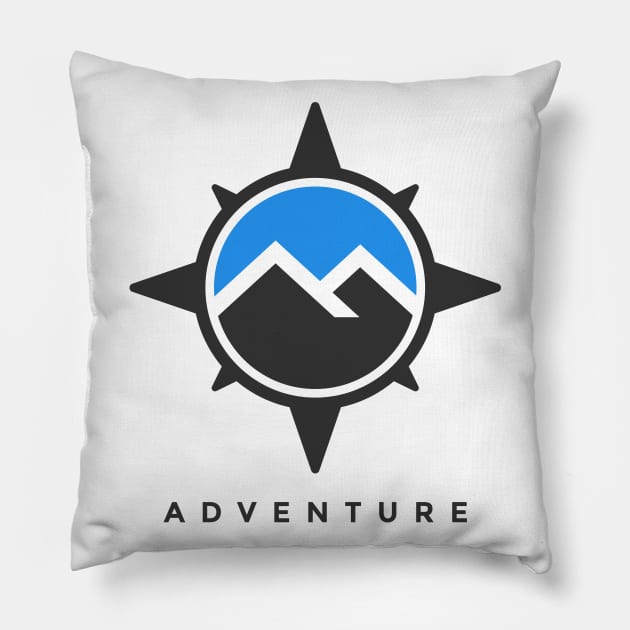 ADVENTURE Pillow by Logisstudio