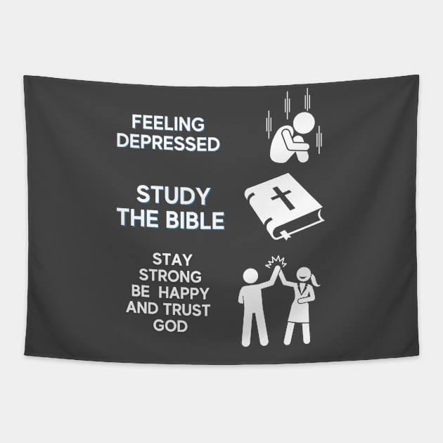 Fight Depression And Suicidal Thoughts Tapestry by jerranne