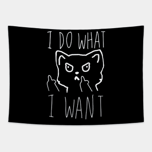 I do What I Want Funny Cat Lover Gifts Tapestry