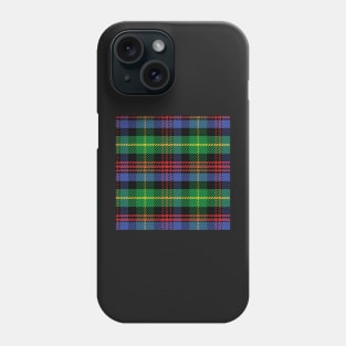 Scottish tartan Black Watch, black, red,green, yellow, blue Phone Case