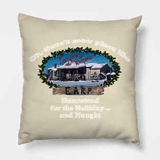 Homestead for the Holliday white Pillow