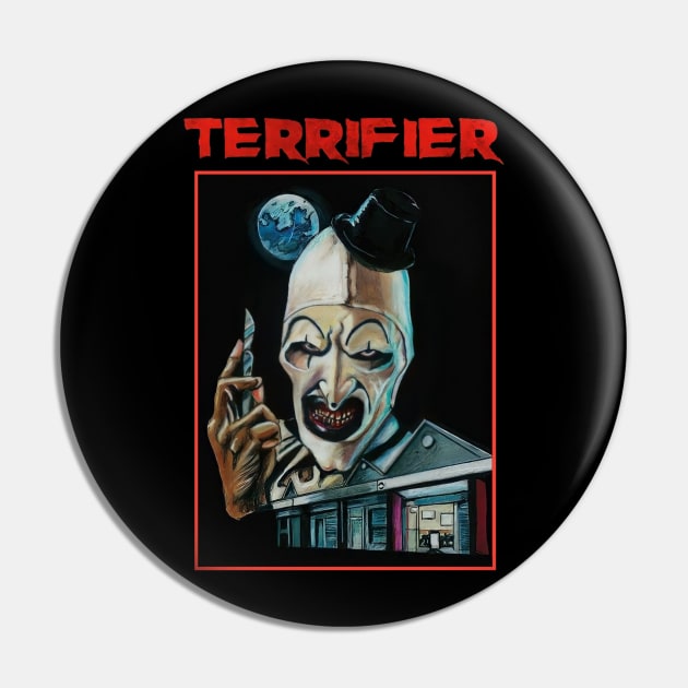 Terrifier t-shirt Pin by Suhucod