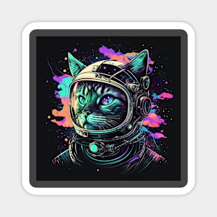 Astronaut Cat Space Cat Galaxy Kitten Magnet