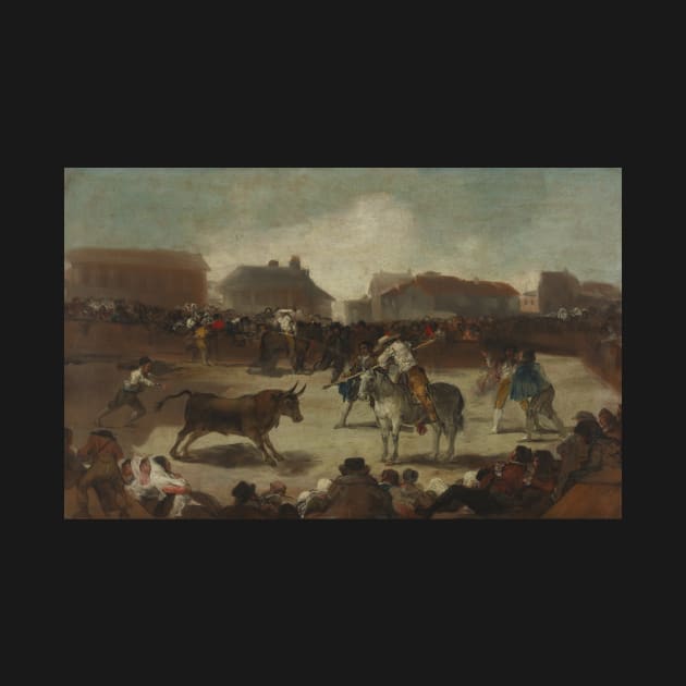 Bullfight in a Village by Francisco Goya by Classic Art Stall