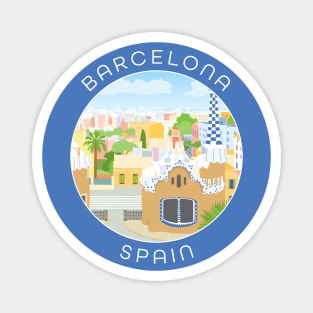 Barcelona Spain Magnet