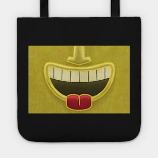 Yellow Tiki Smile Mask! (Red Tongue Version) Tote