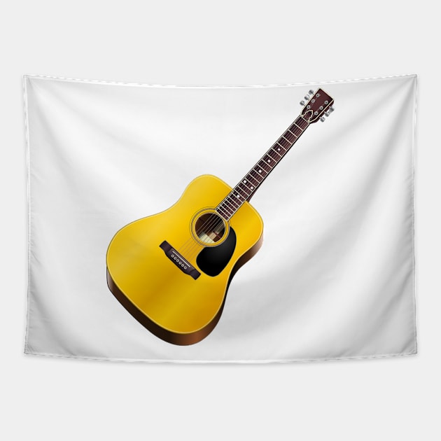 Acoustic Guitar Tapestry by skycloudpics