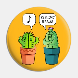 Sharp Singing Cactus Pin