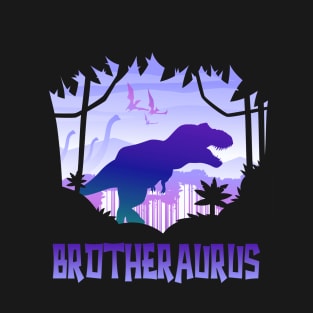 Brothersaurus T-Rex Brother Saurus Matching T-Shirt