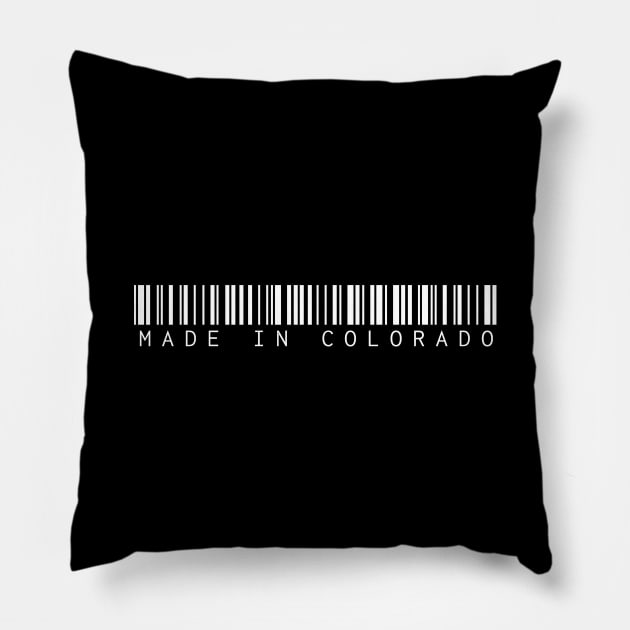 Made in Colorado State Pillow by Novel_Designs