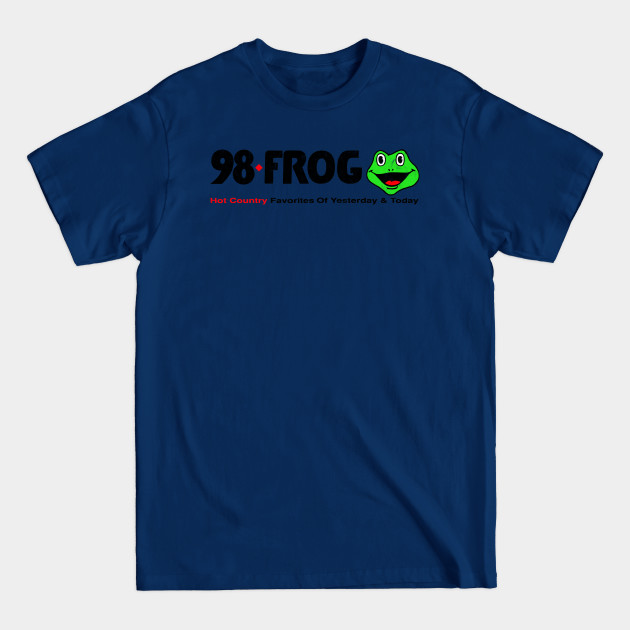 98 Frog / Vintage Faded Style Defunct Country Radio Station - Country Music Designs - T-Shirt