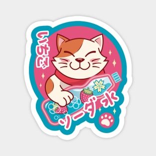 Soda Cat Kawaii Magnet