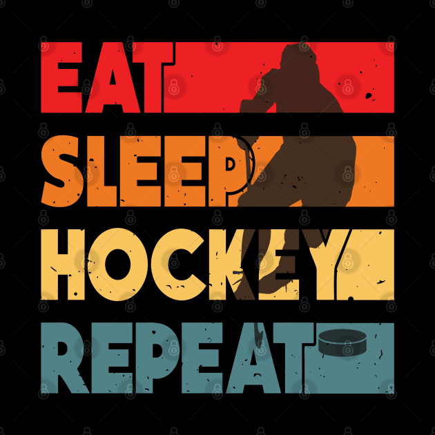 Eat Sleep Ice Hockey Repeat by rhazi mode plagget