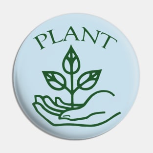 Plant Peace - Vintage Anti-War Political Button Pin