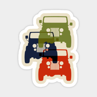 Classic Jeep CJ Grills Magnet